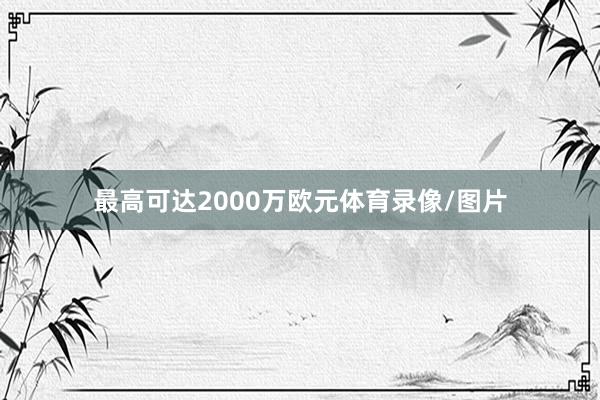 最高可达2000万欧元体育录像/图片